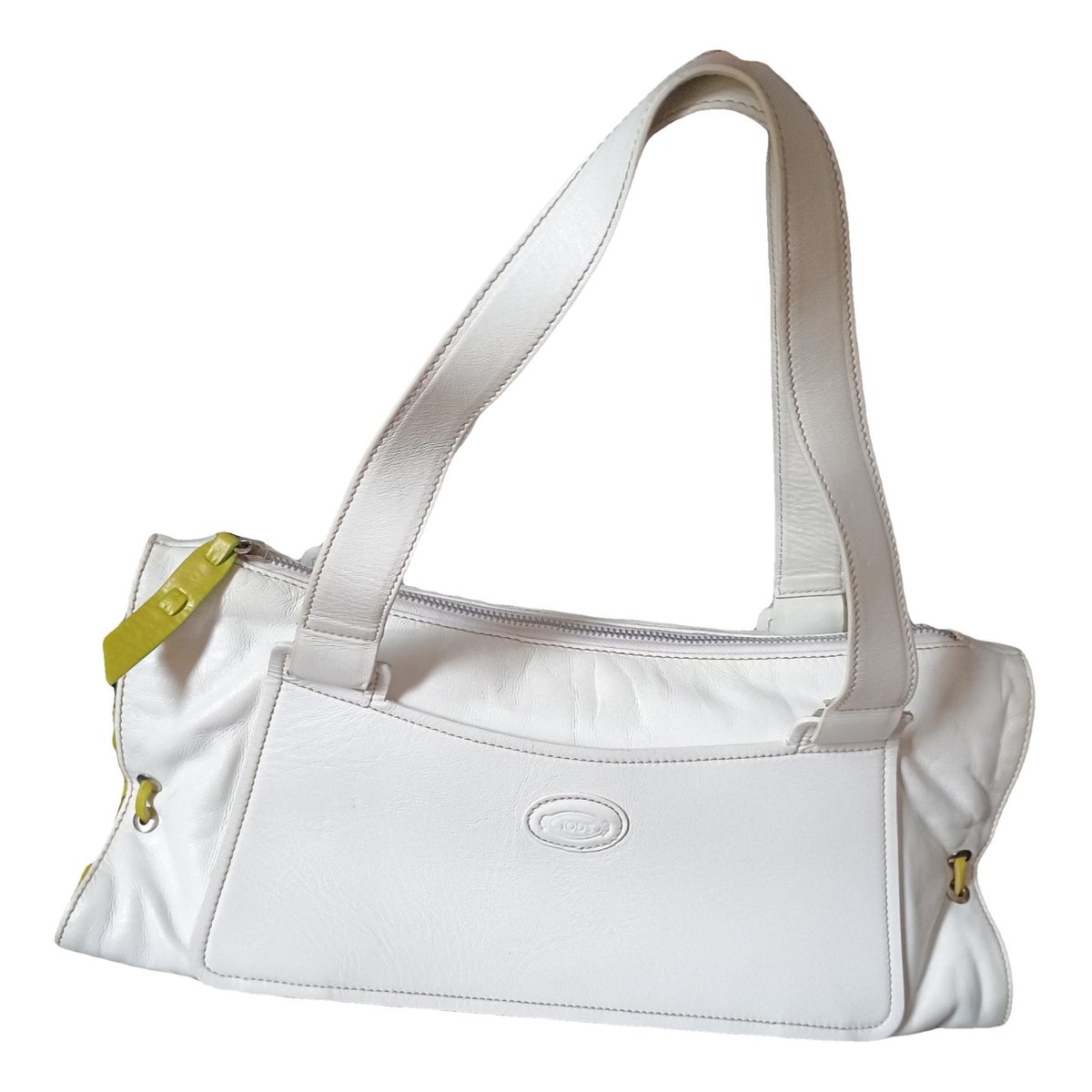 Wave leather handbag