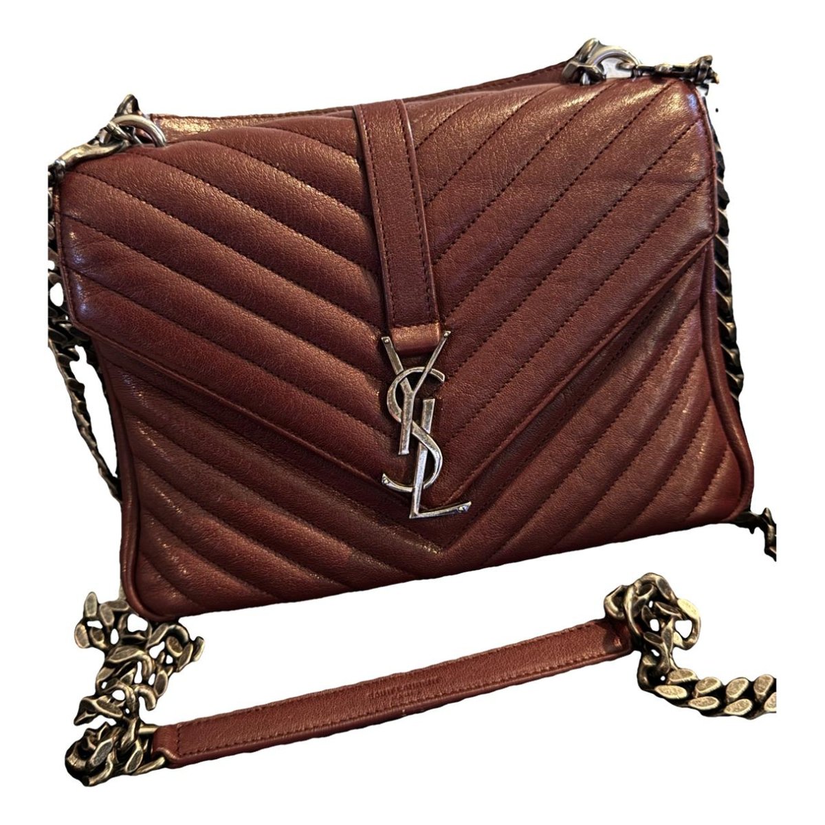 Collége monogramme leather crossbody bag