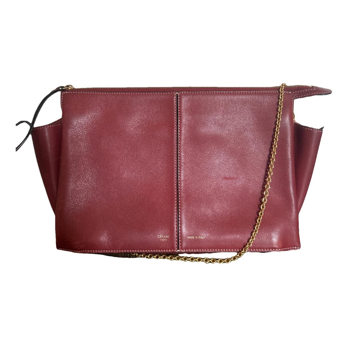Tri-Fold leather crossbody bag