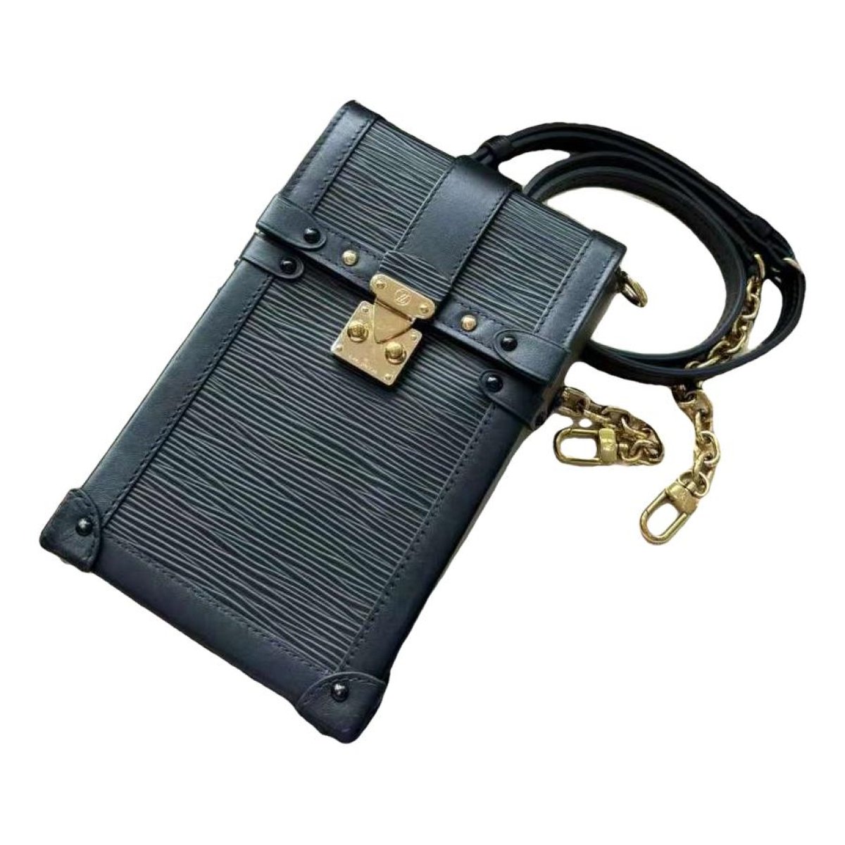 Pochette Trunk Verticale leather crossbody bag