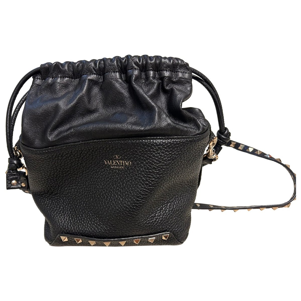 My Rockstud leather clutch bag