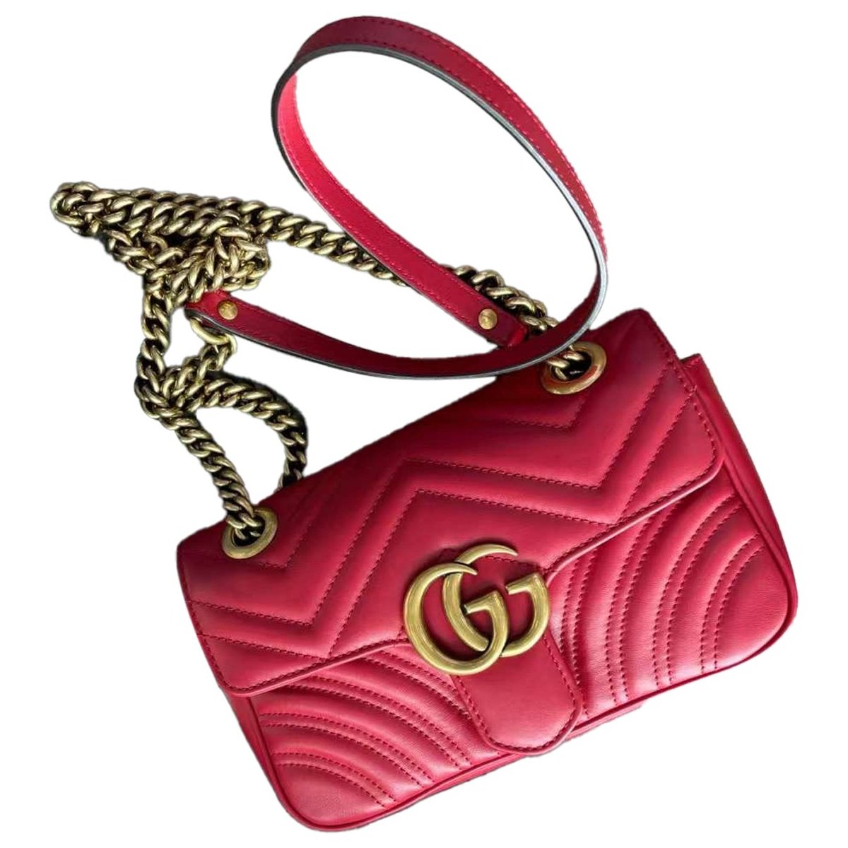 GG Marmont Flap leather crossbody bag