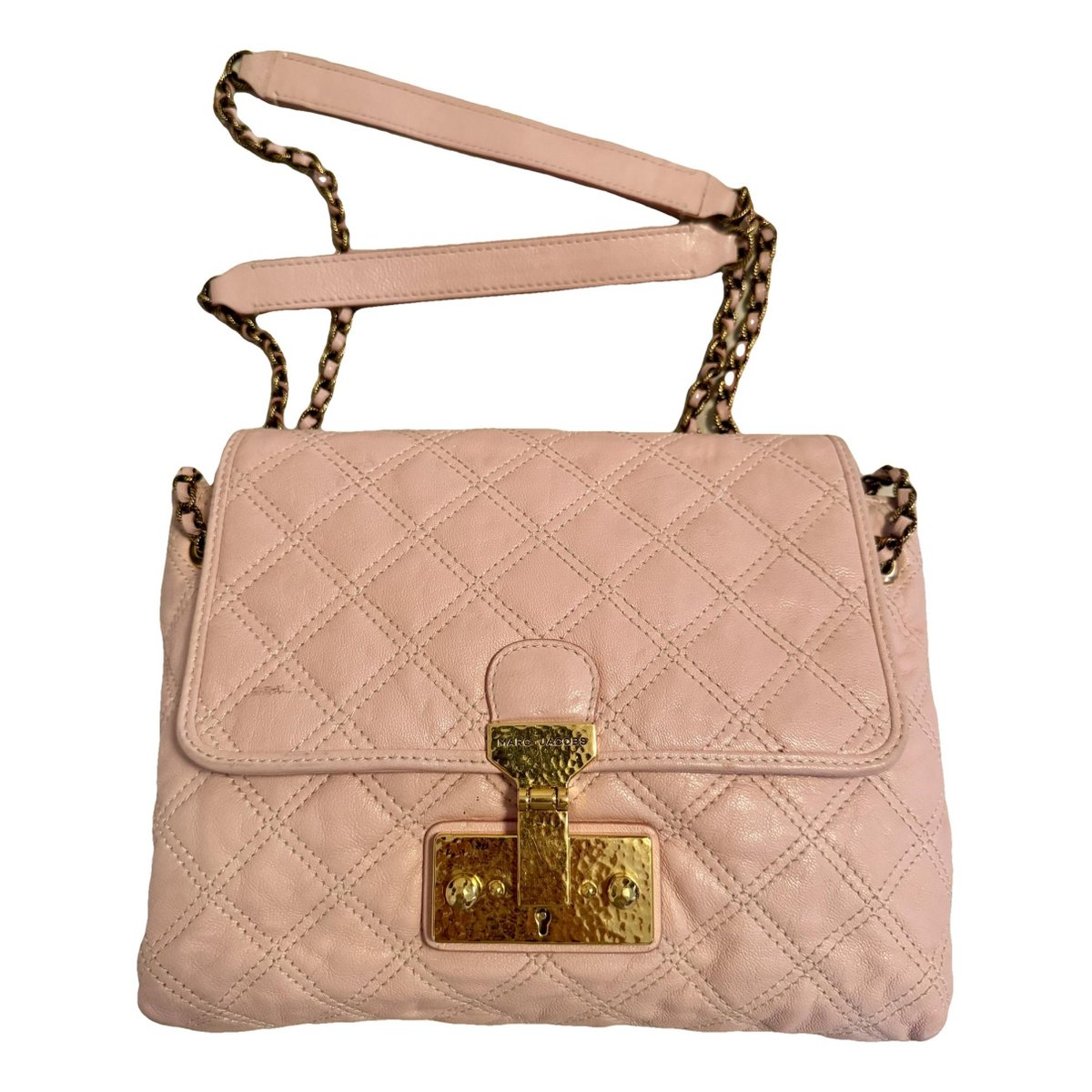 Single leather handbag