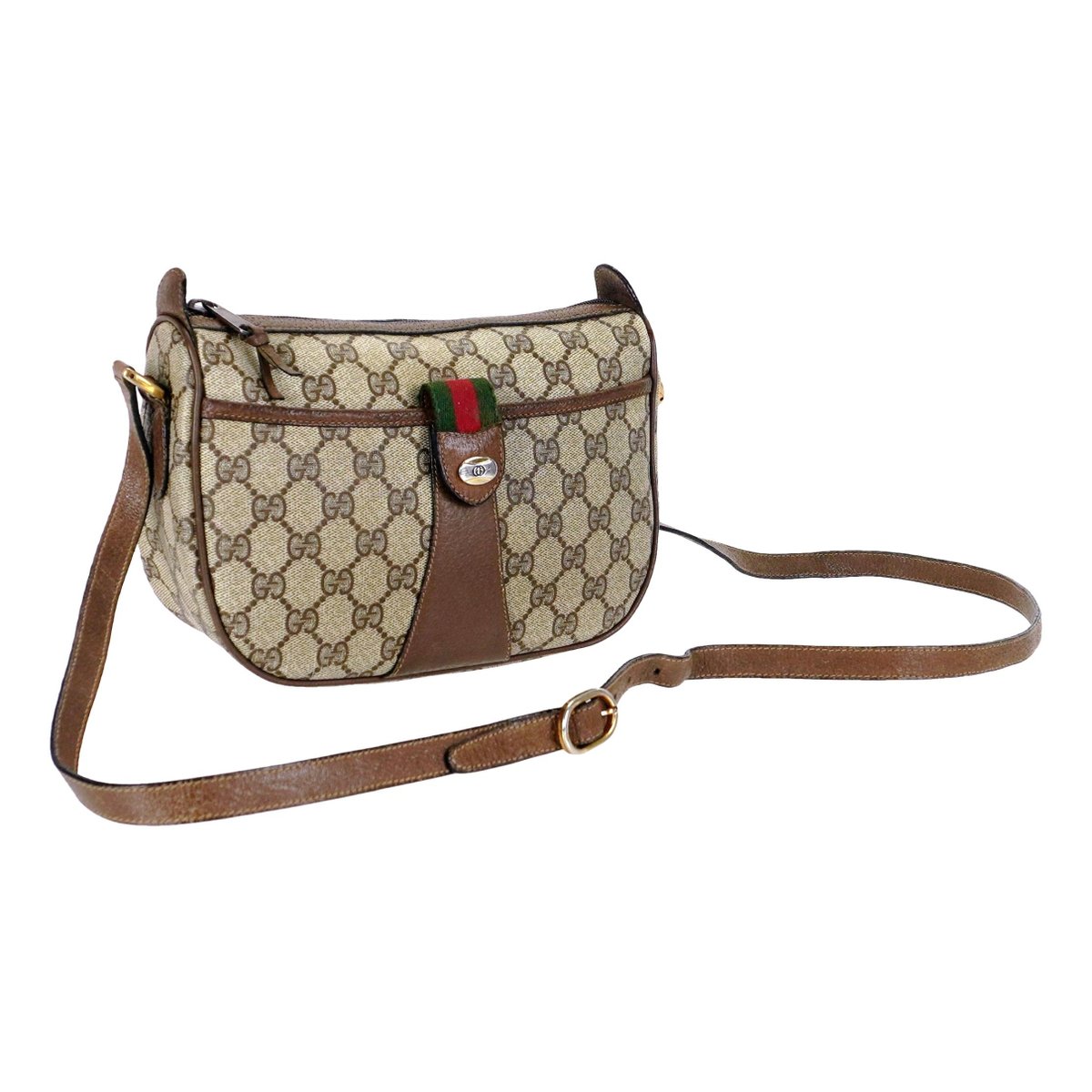 Ophidia GG Supreme leather crossbody bag