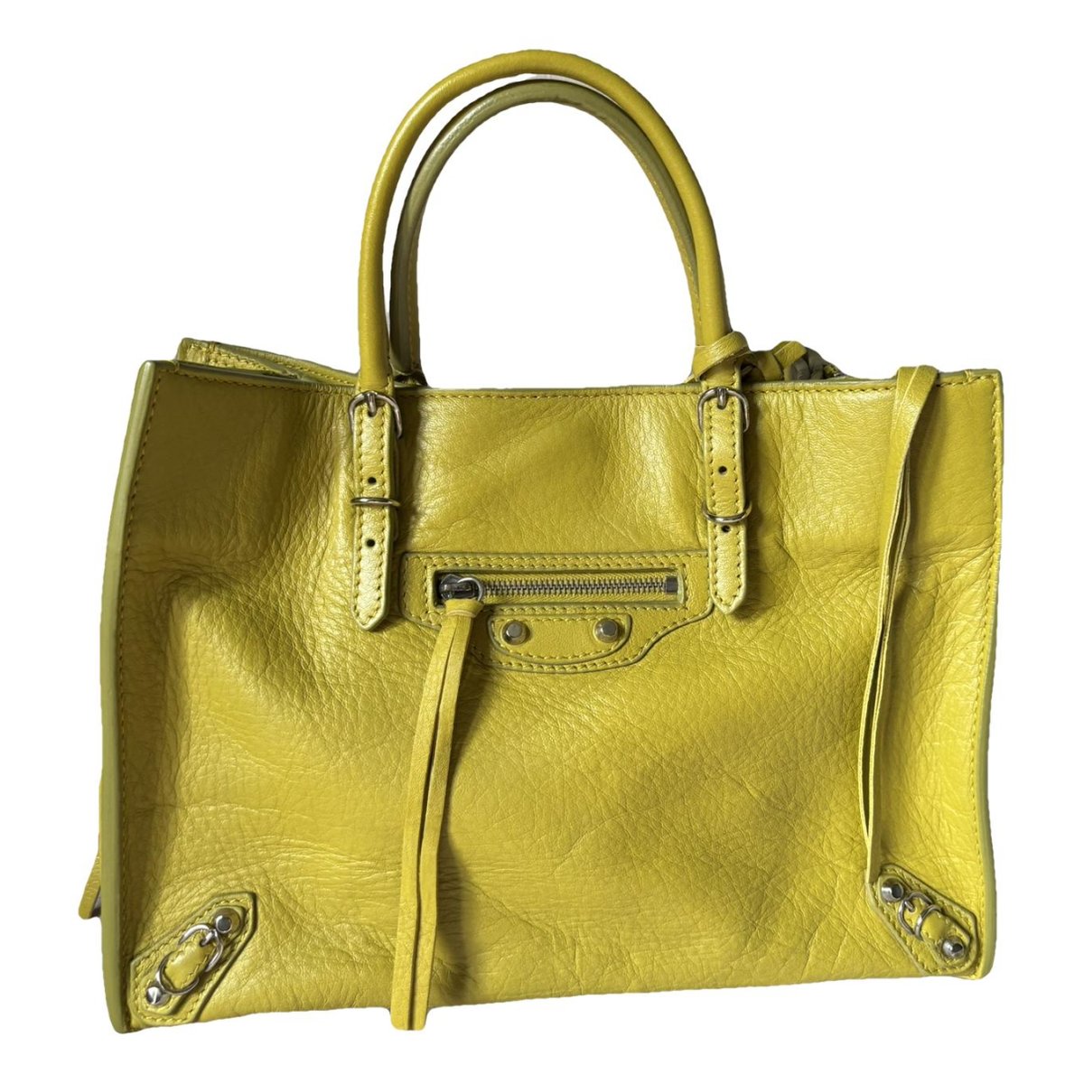 Papier leather handbag