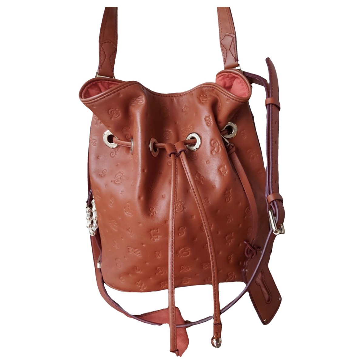 Daligramme leather handbag