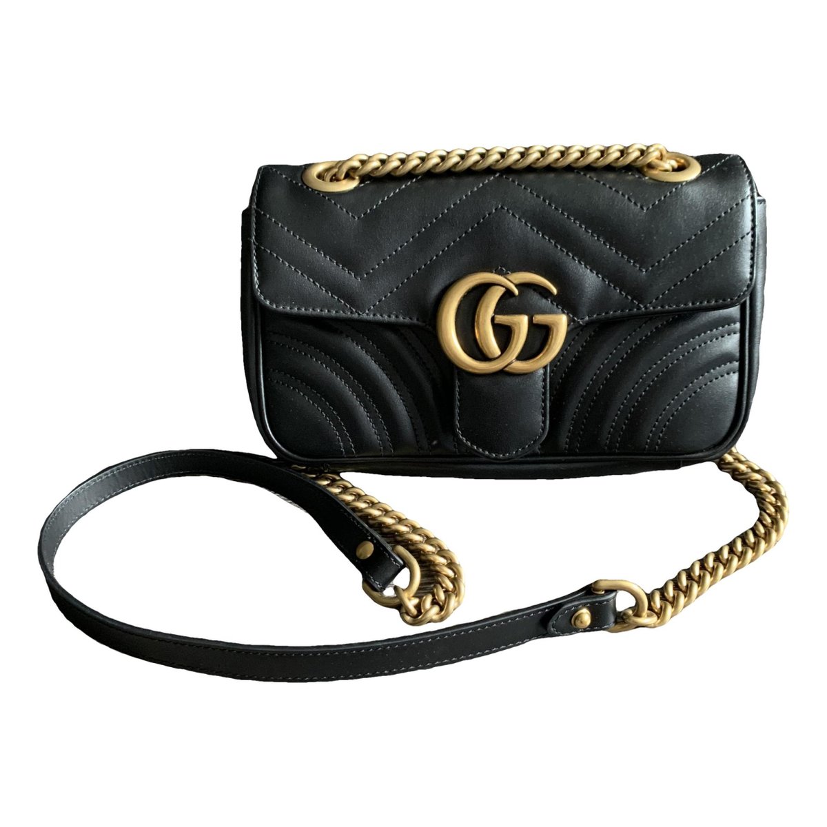 GG Marmont Flap leather crossbody bag