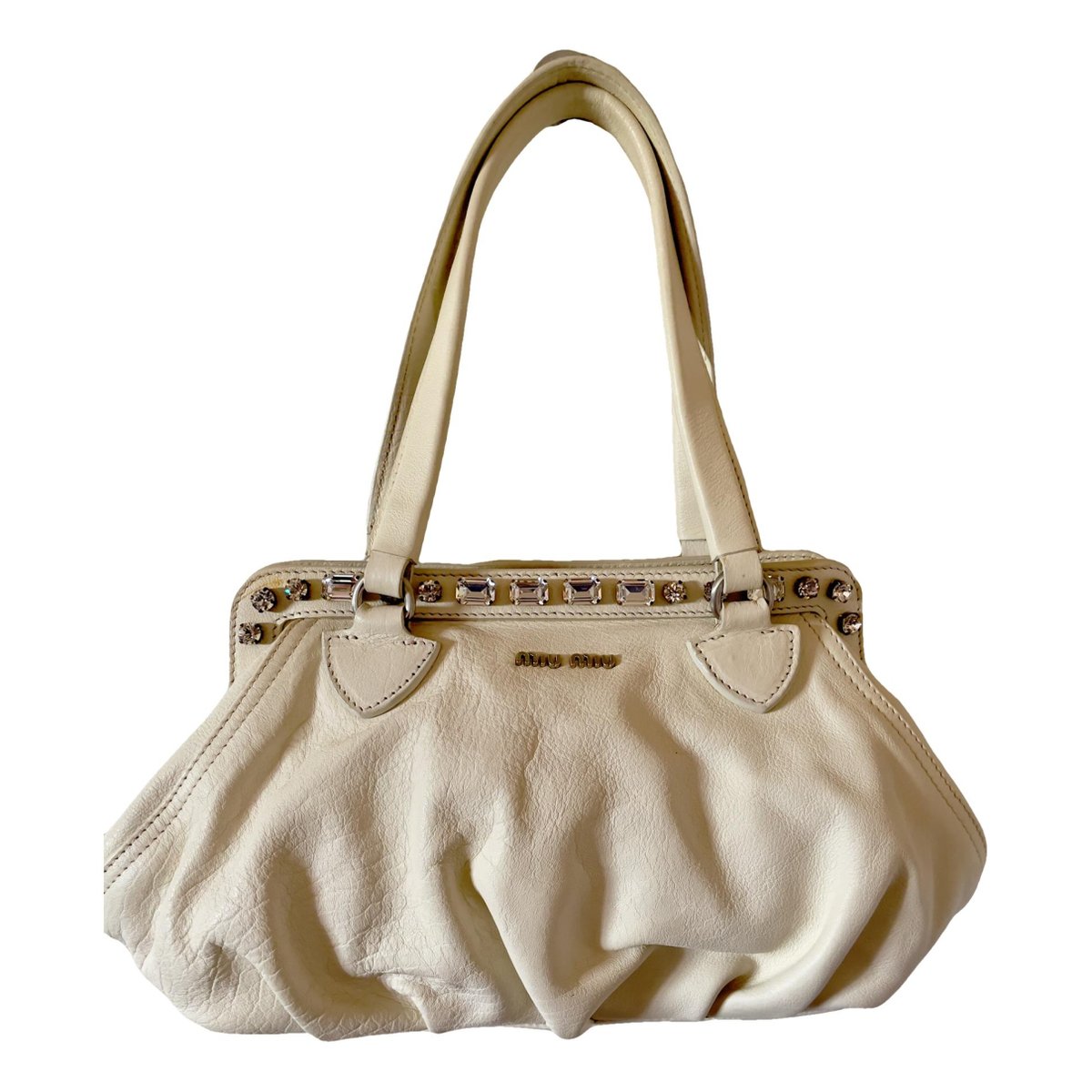 My Miu leather handbag