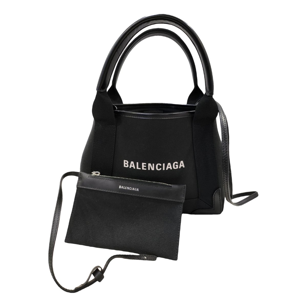 Navy cabas tote