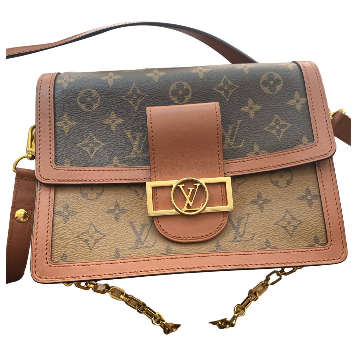 Dauphine leather handbag