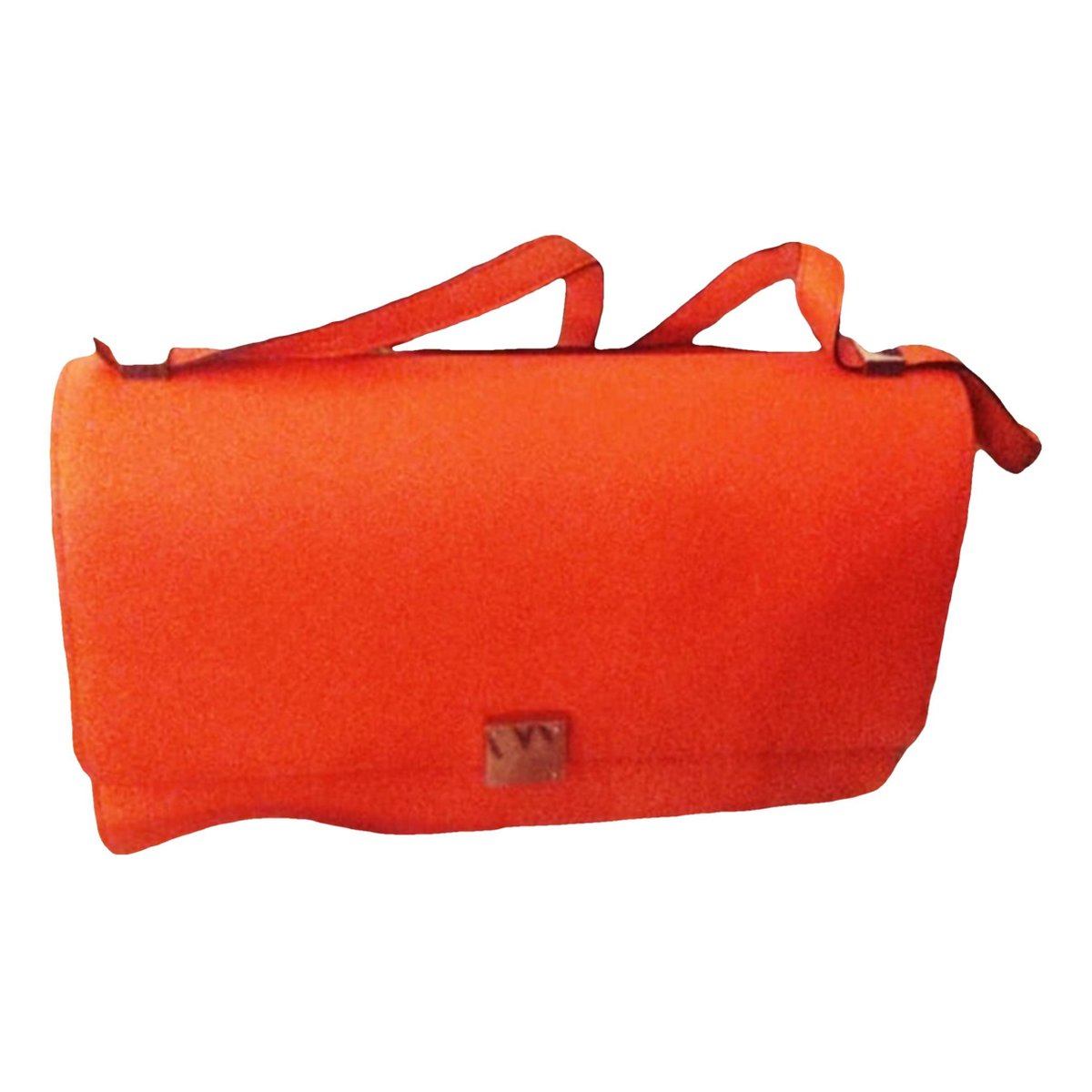 Case flap leather satchel