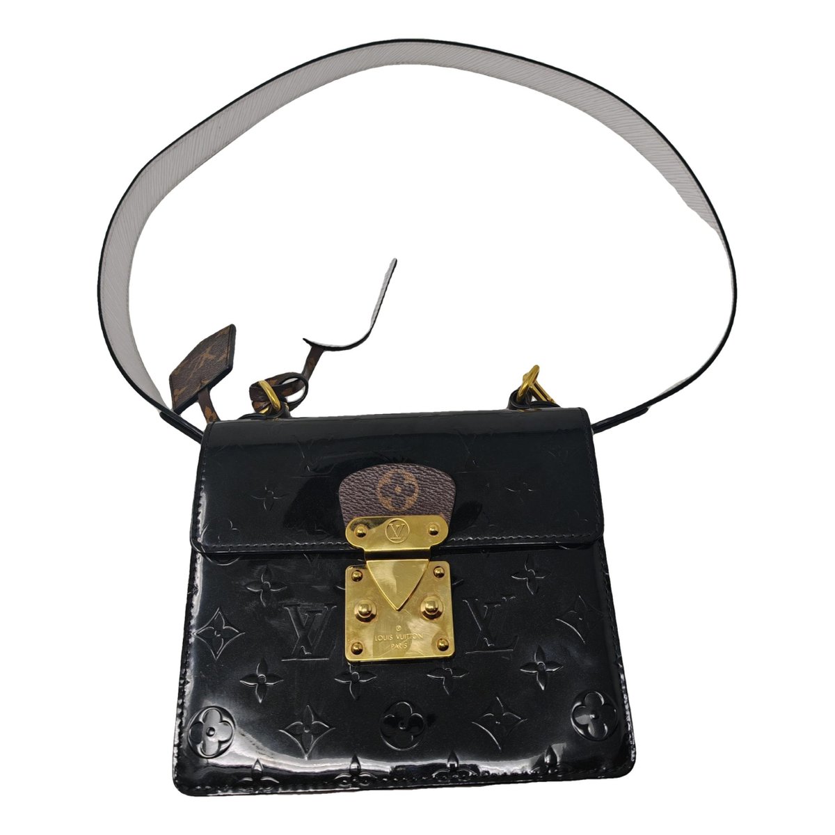 Spring street patent leather handbag