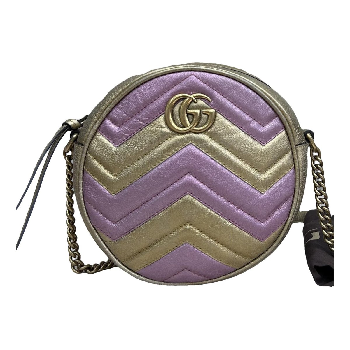 GG Marmont Round leather crossbody bag