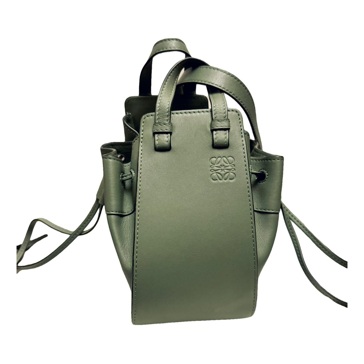 Hammock leather handbag
