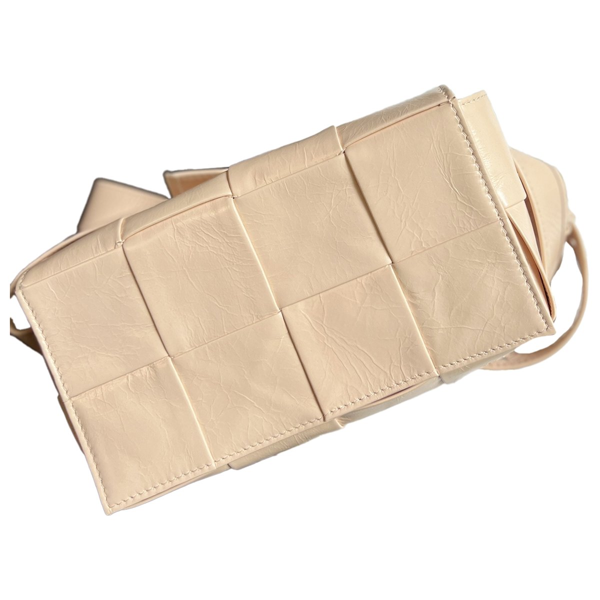 Cassette leather handbag