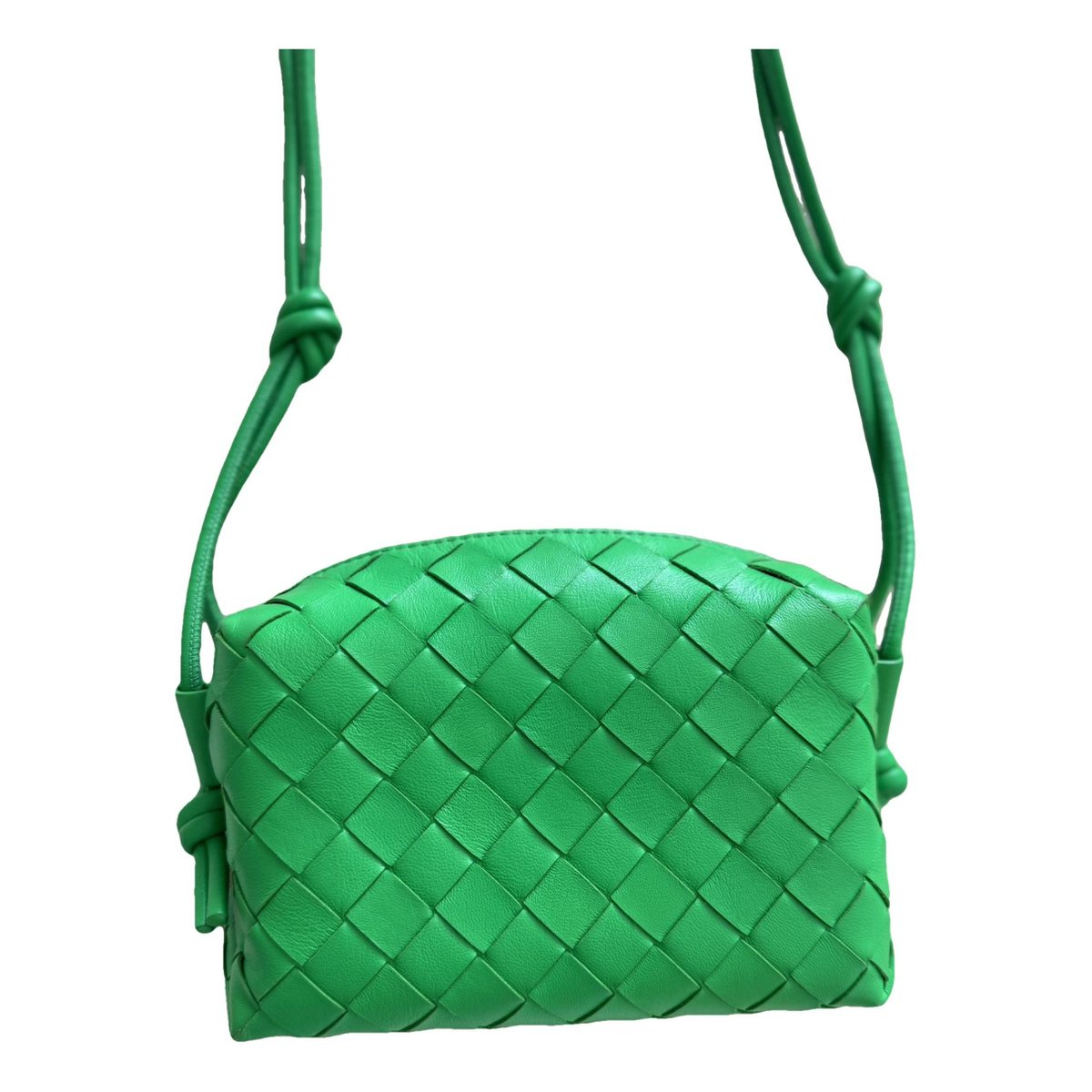 Loop leather handbag