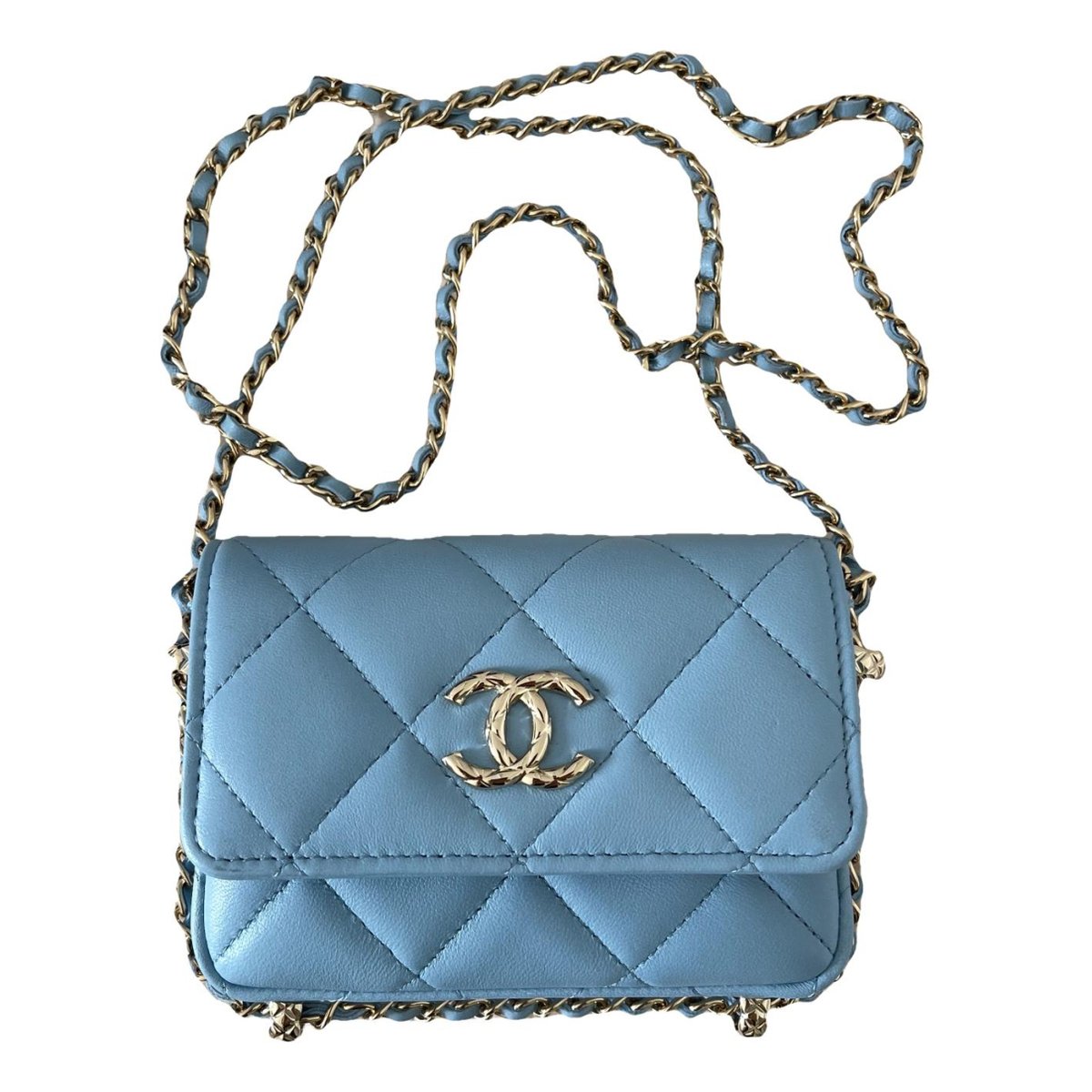 Trendy CC Wallet on Chain leather crossbody bag
