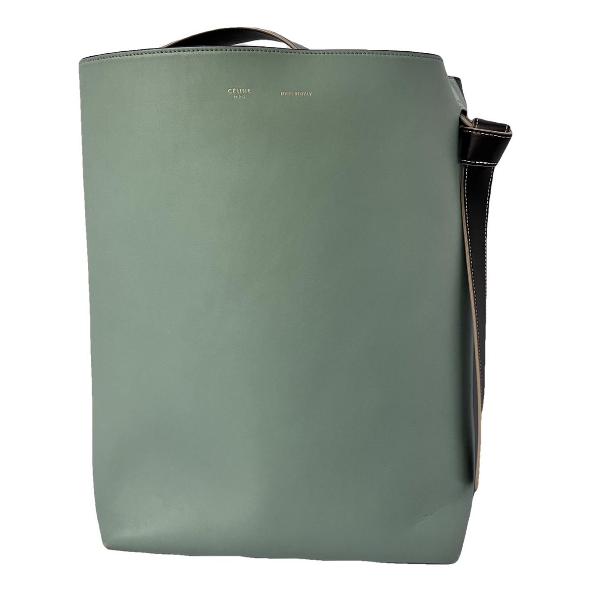 Twisted leather tote