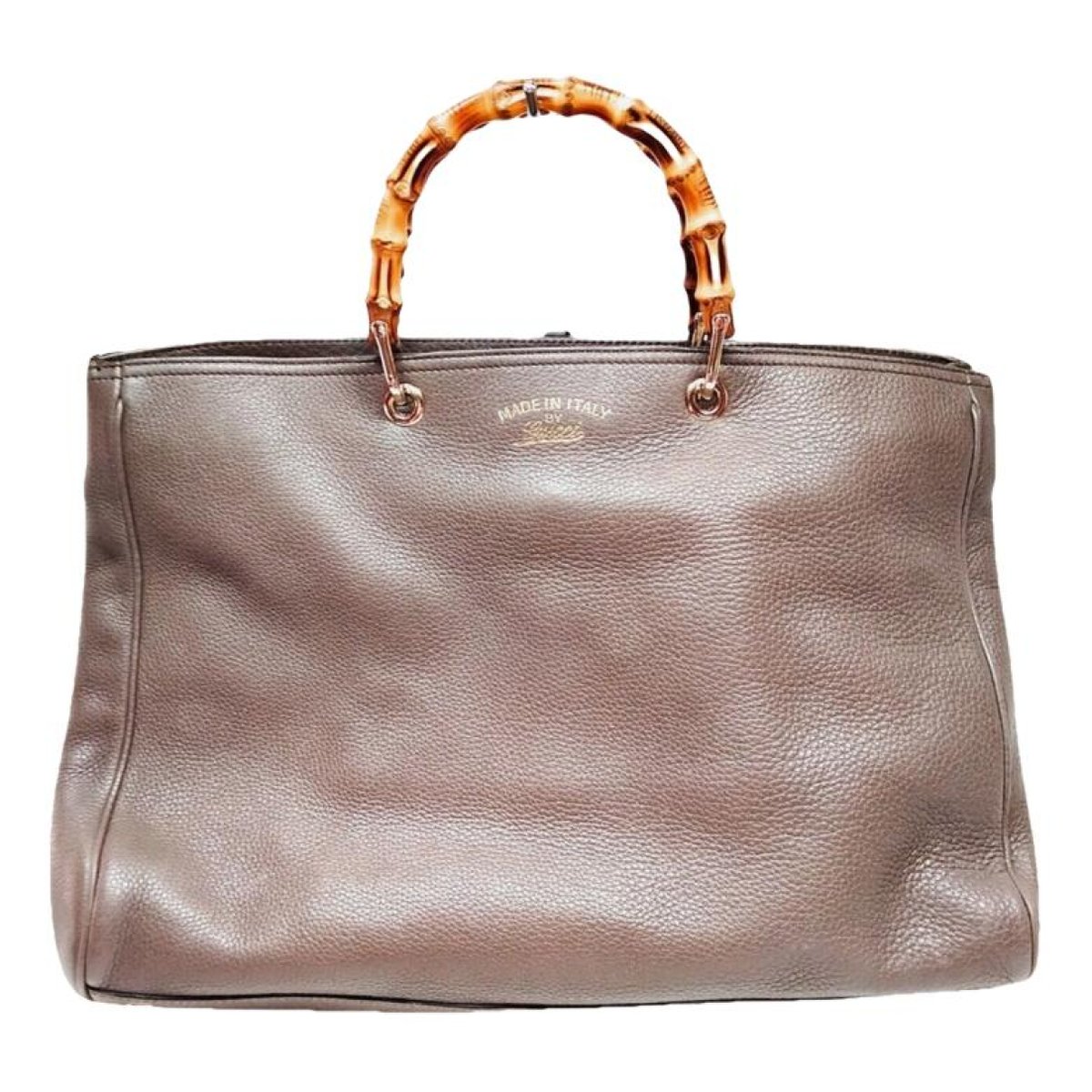Bamboo Shopper leather tote