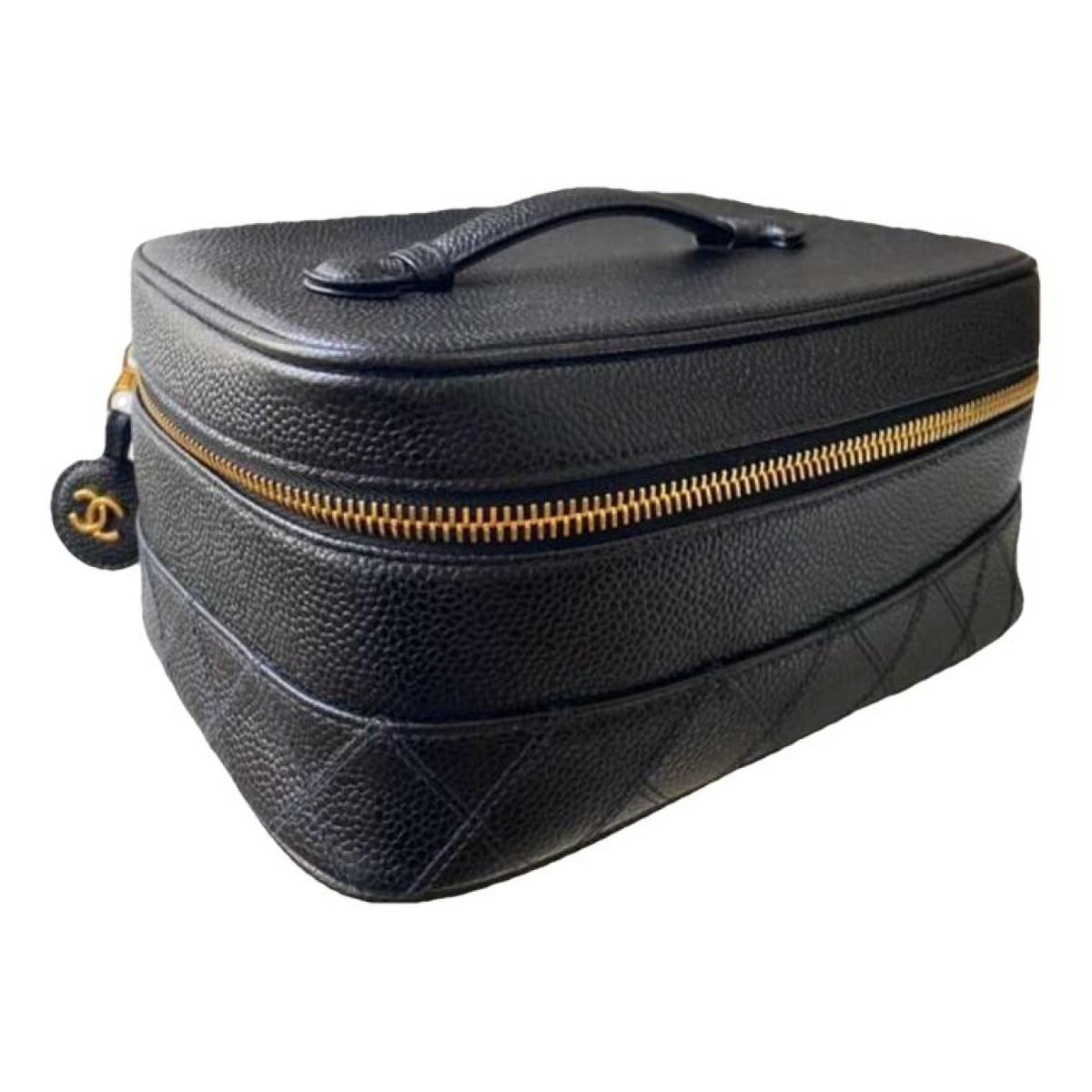 Vanity leather handbag