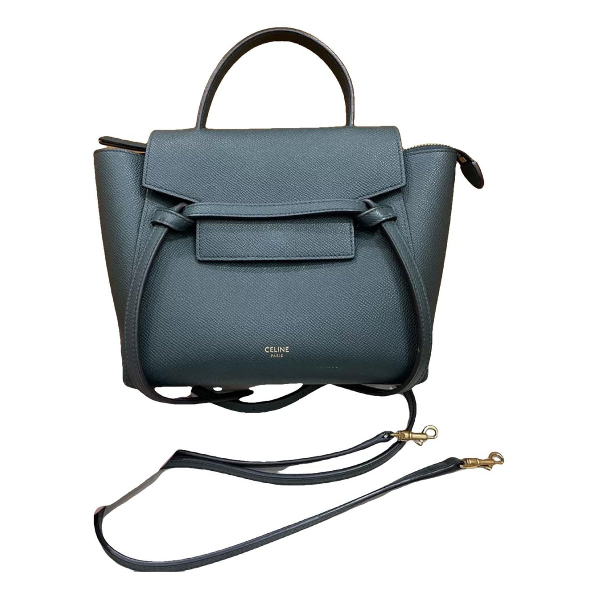 Belt leather handbag