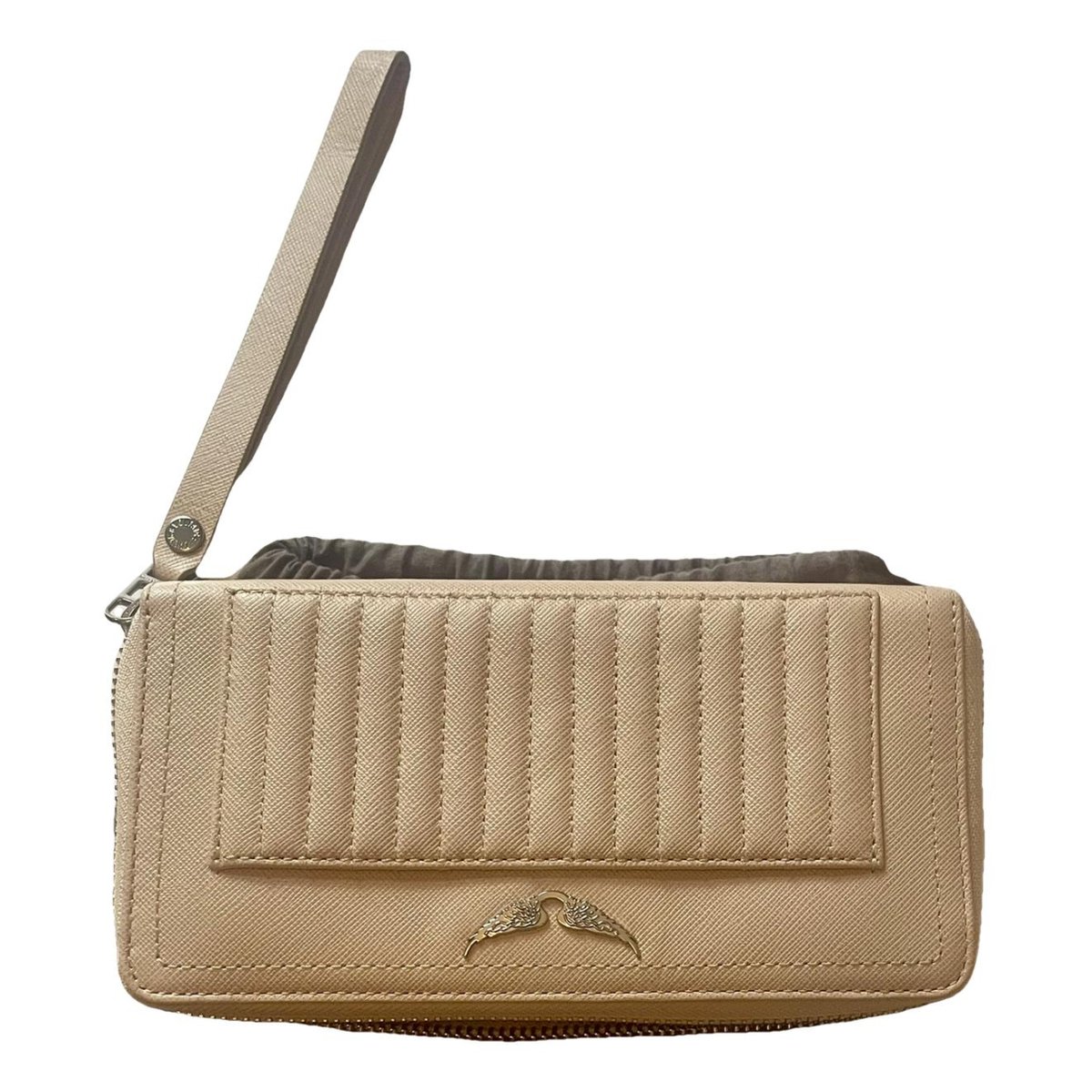 Rock leather clutch bag