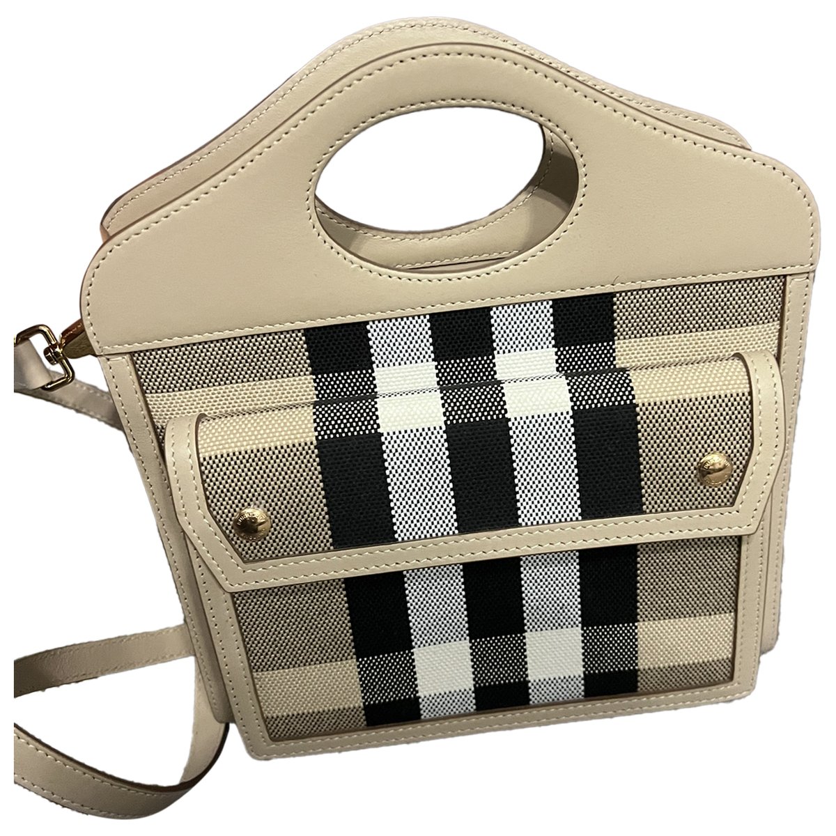 Pocket Medium leather handbag