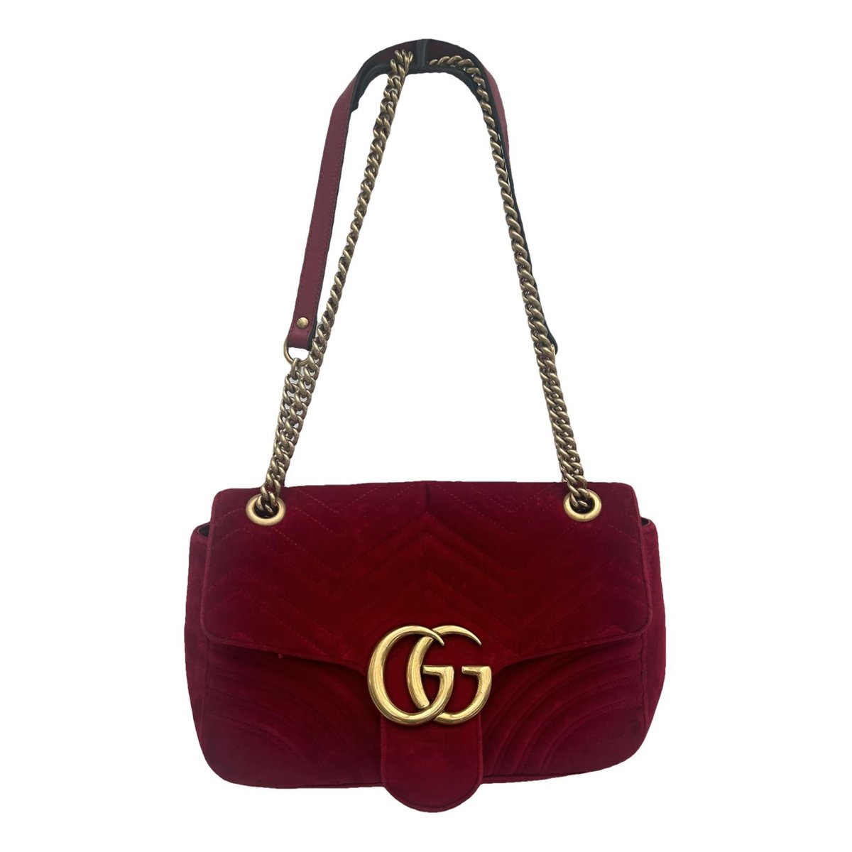 GG Marmont Flap velvet handbag