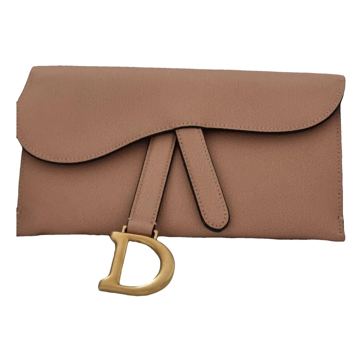Saddle rectangular leather handbag