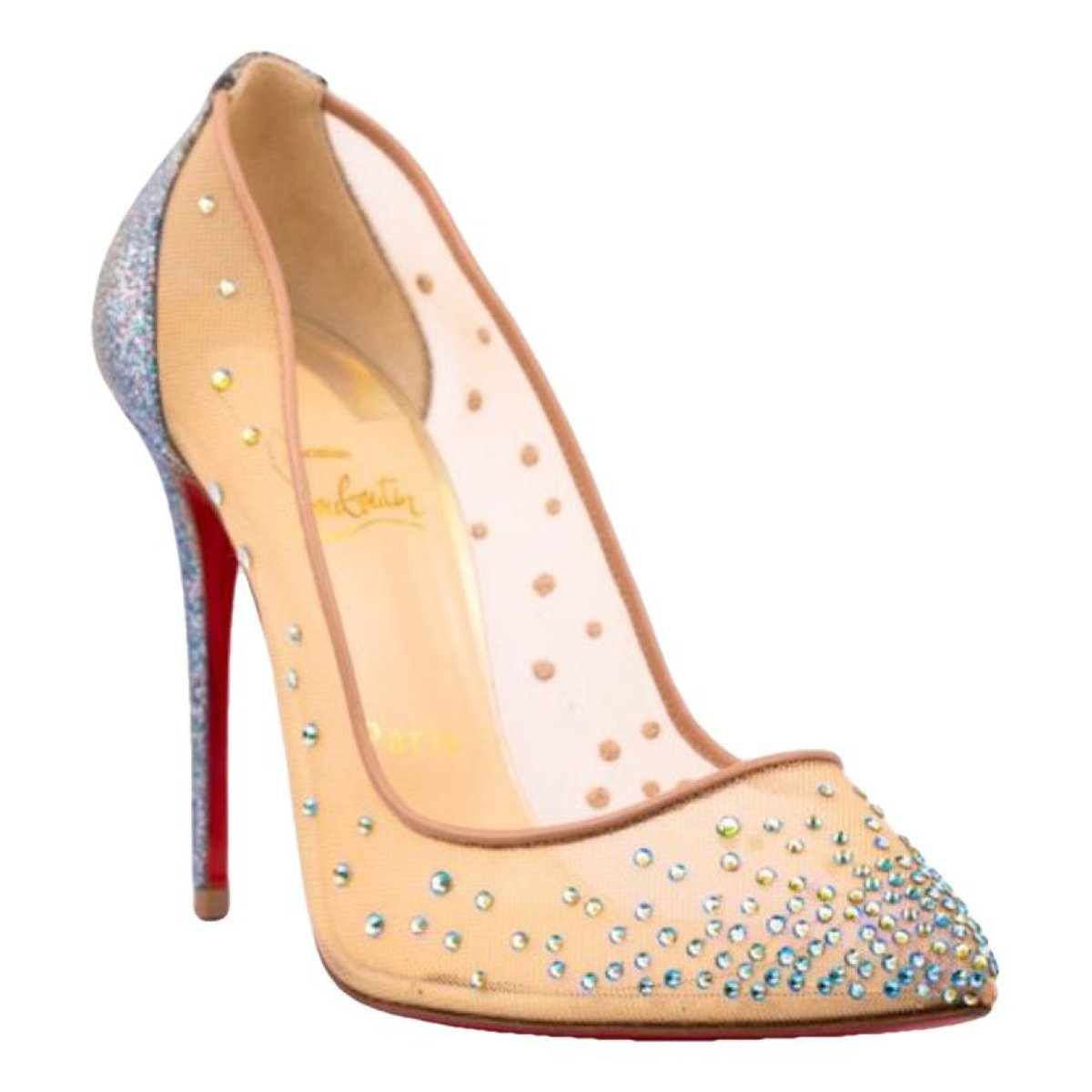 Degrastrass cloth heels