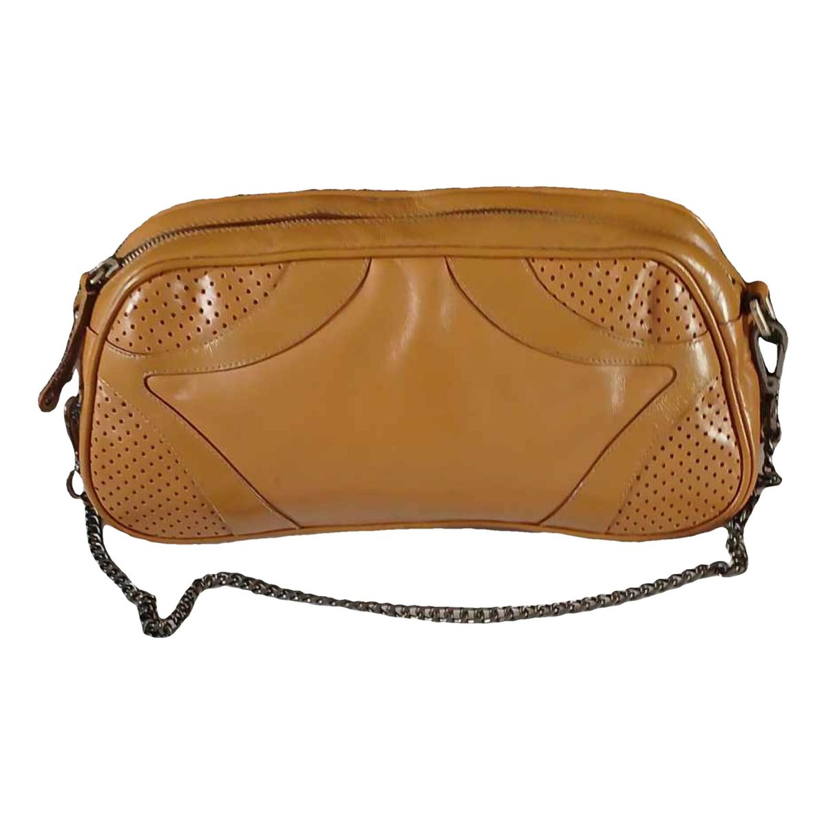 Bowling leather handbag