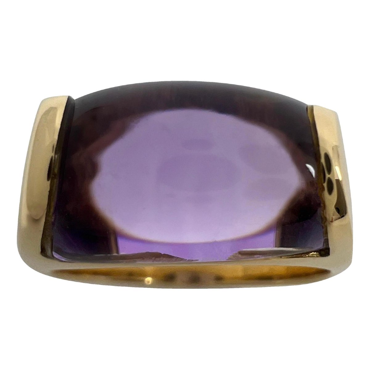 Tronchetto yellow gold ring