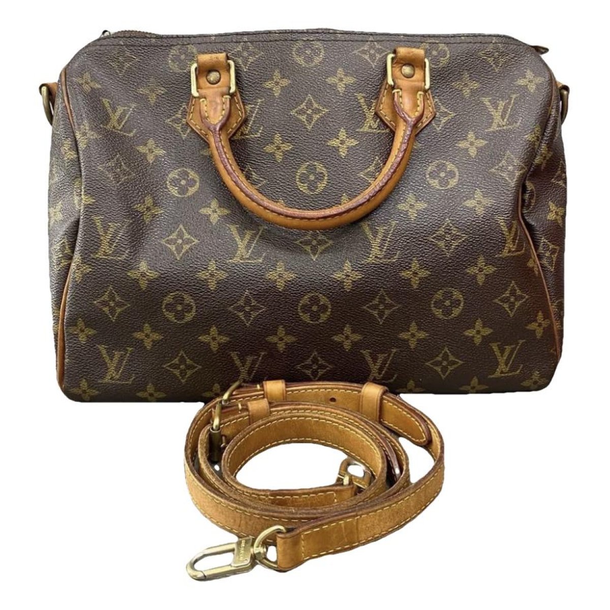 Speedy leather handbag