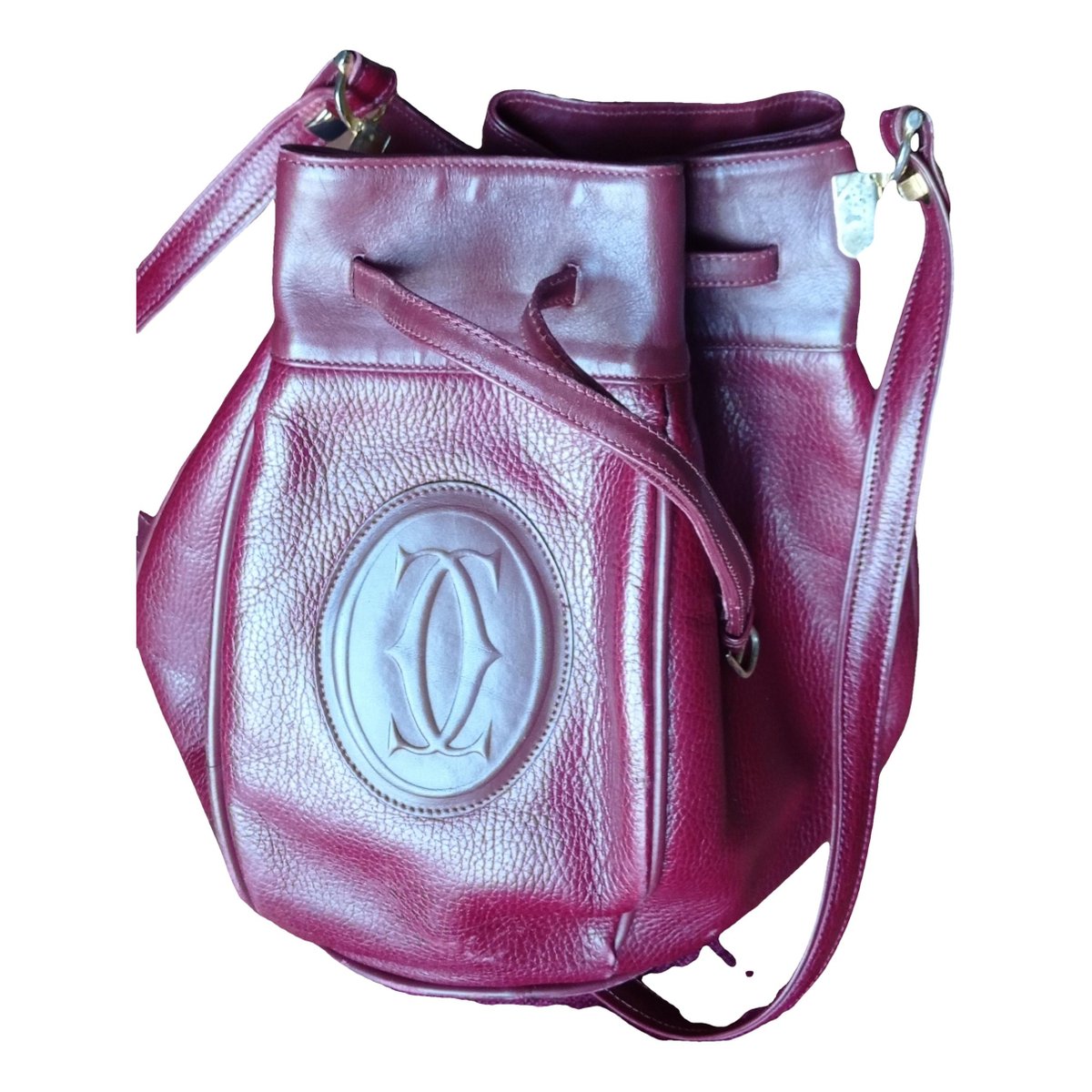 Seau leather handbag