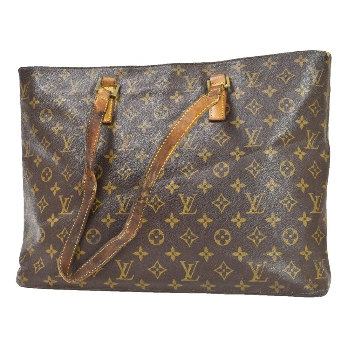 Plat leather tote