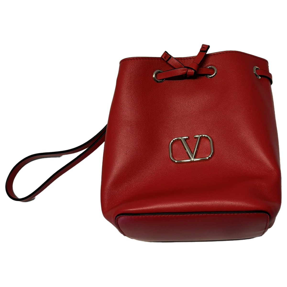 VLogo leather handbag