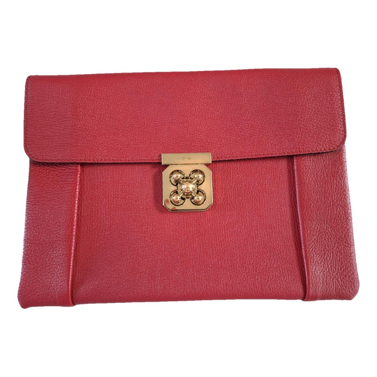 Elsie leather clutch bag