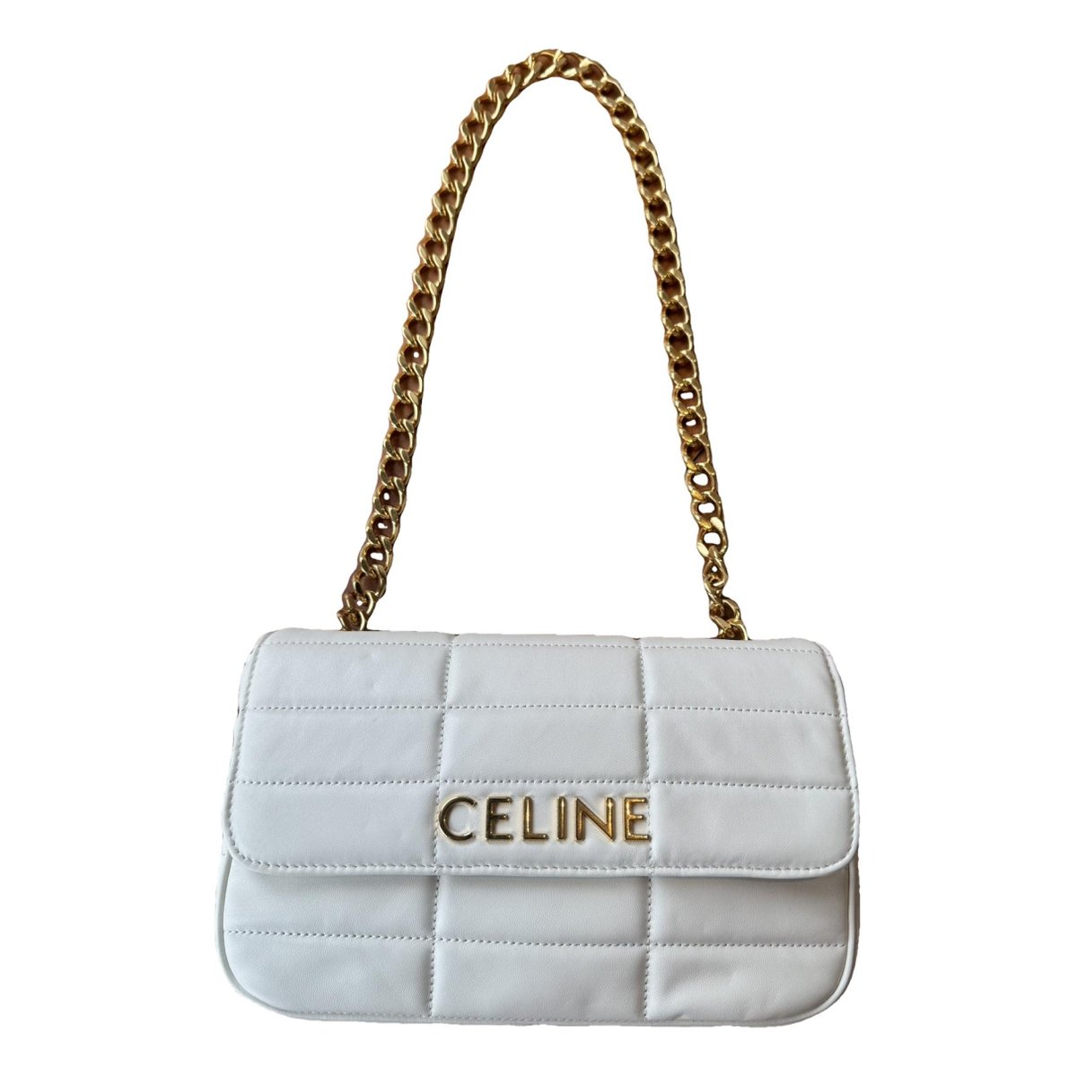 Triomphe chain leather crossbody bag