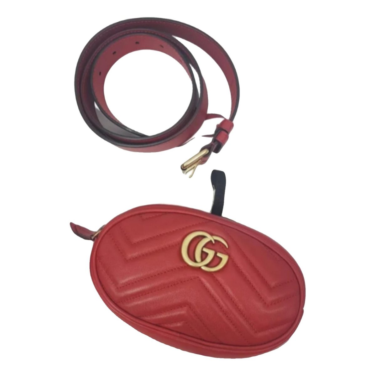 GG Marmont Oval leather handbag