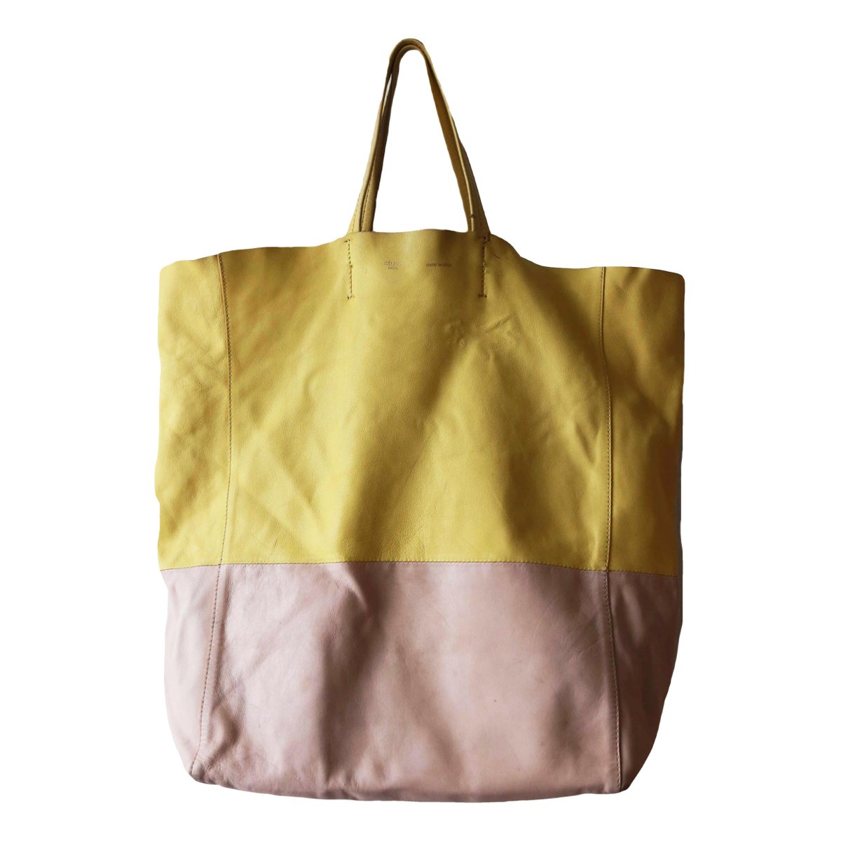 Cabas leather handbag