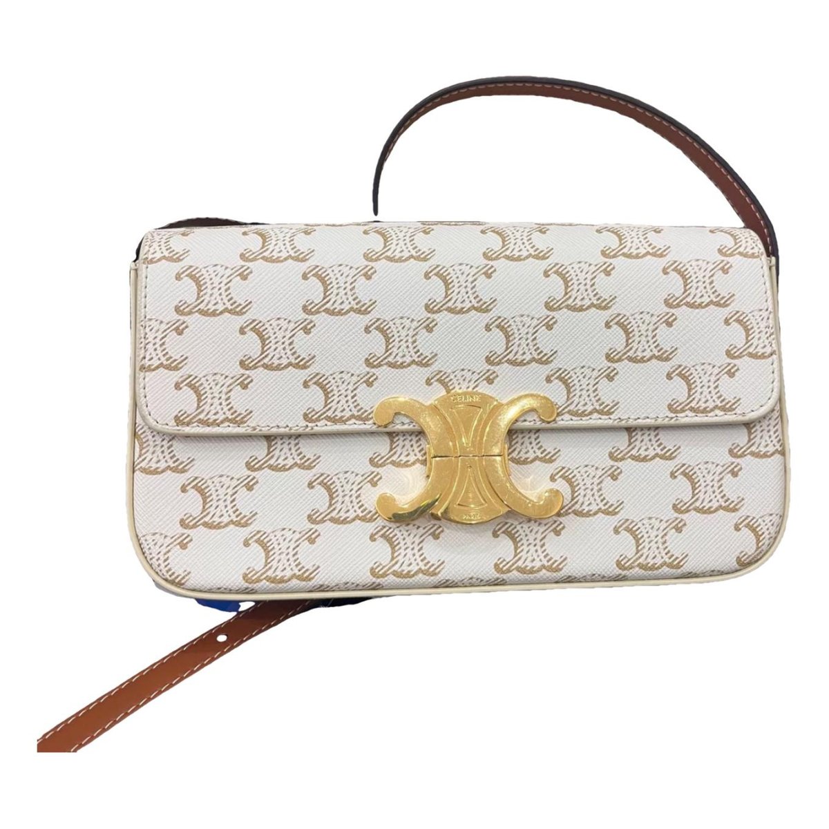 Triomphe Long cloth handbag
