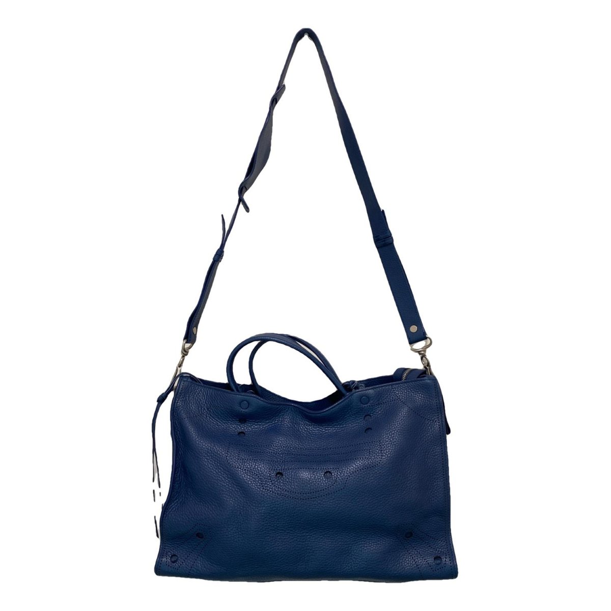 Blackout leather handbag