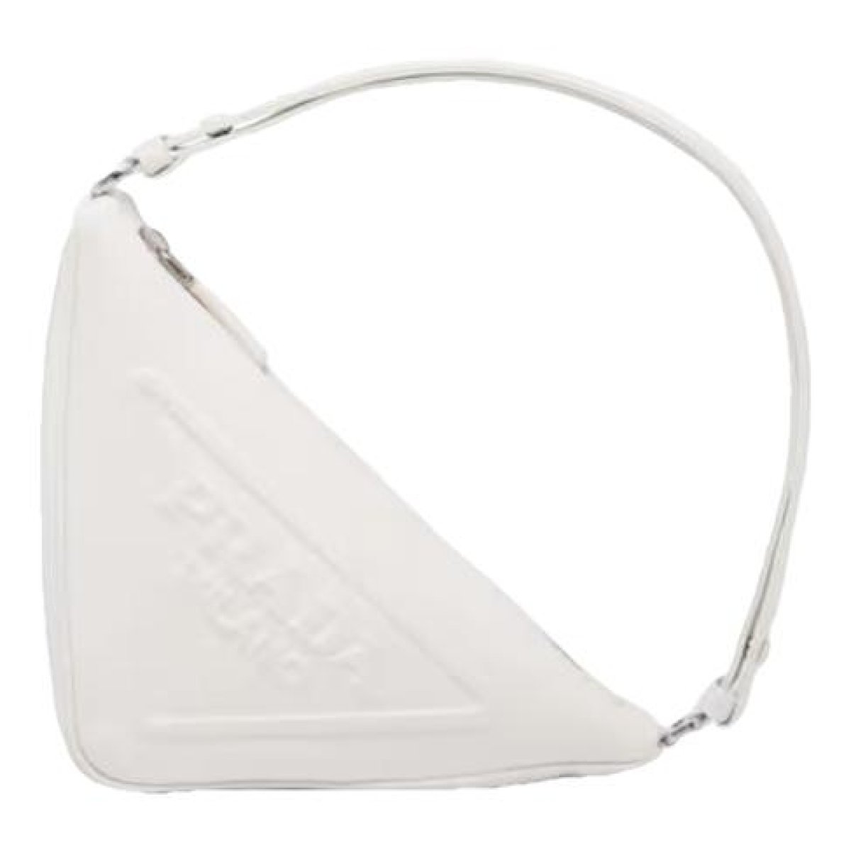 Triangle leather handbag