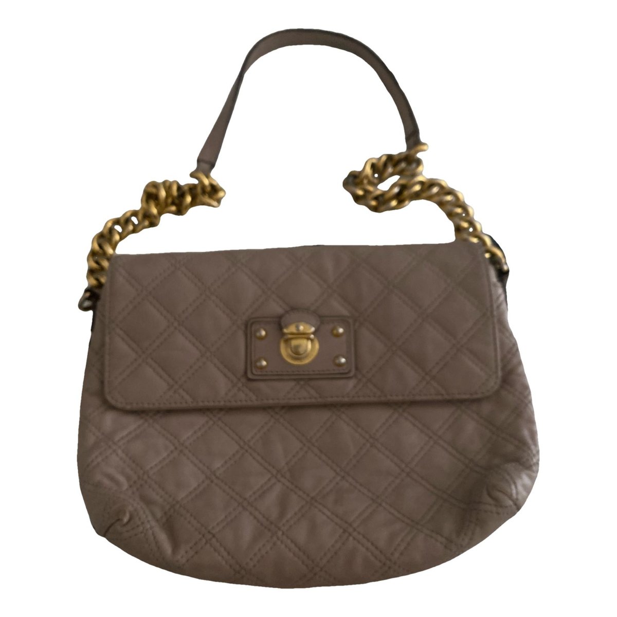 Single leather handbag