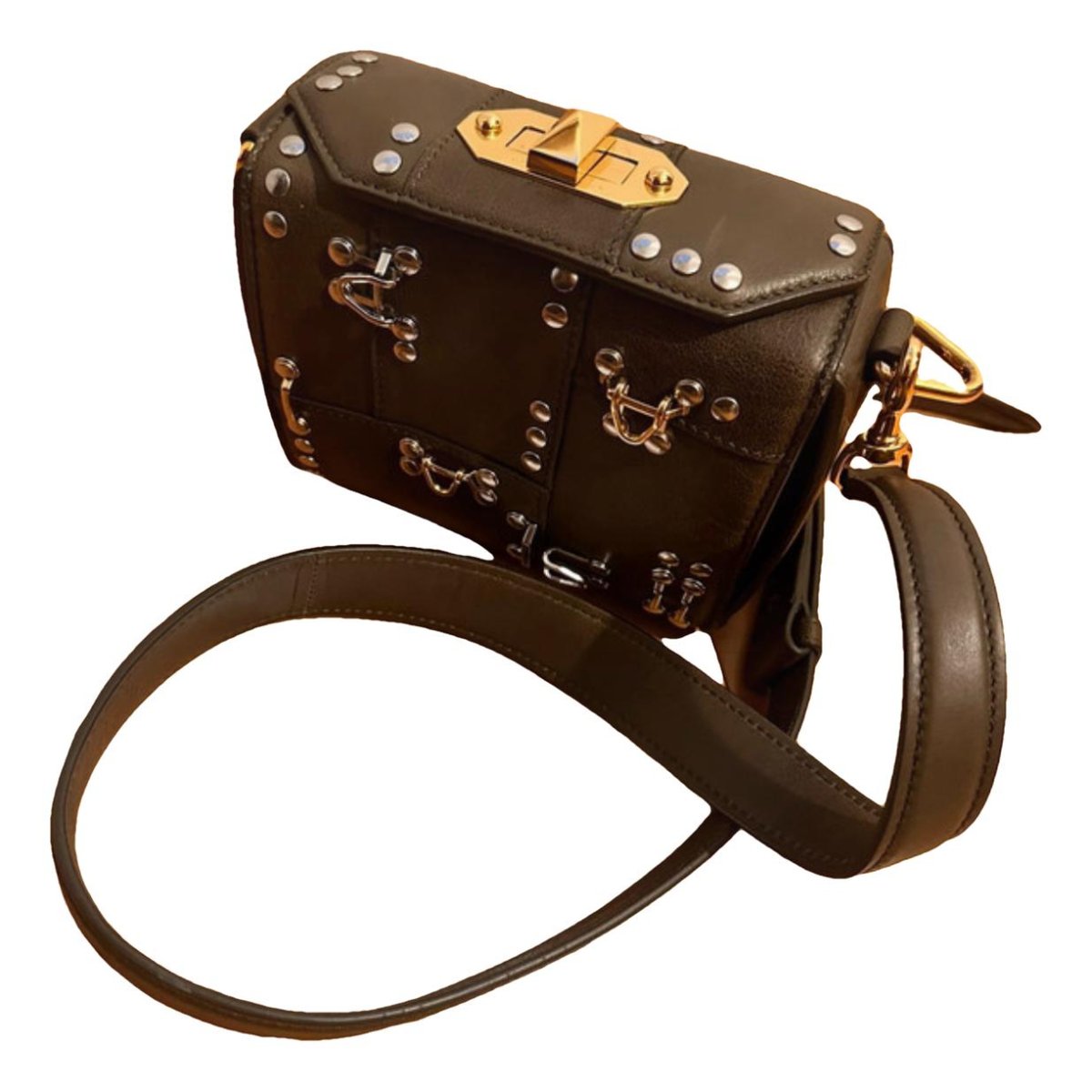 Box 16 leather crossbody bag