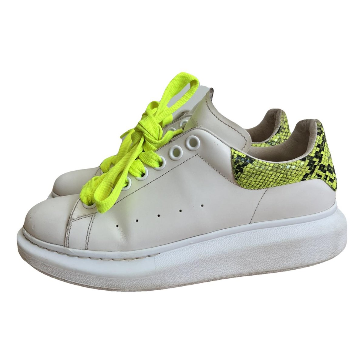 Oversize leather trainers