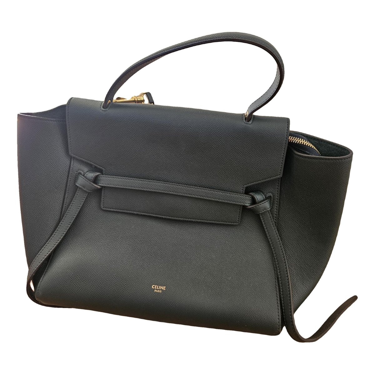 Belt leather handbag