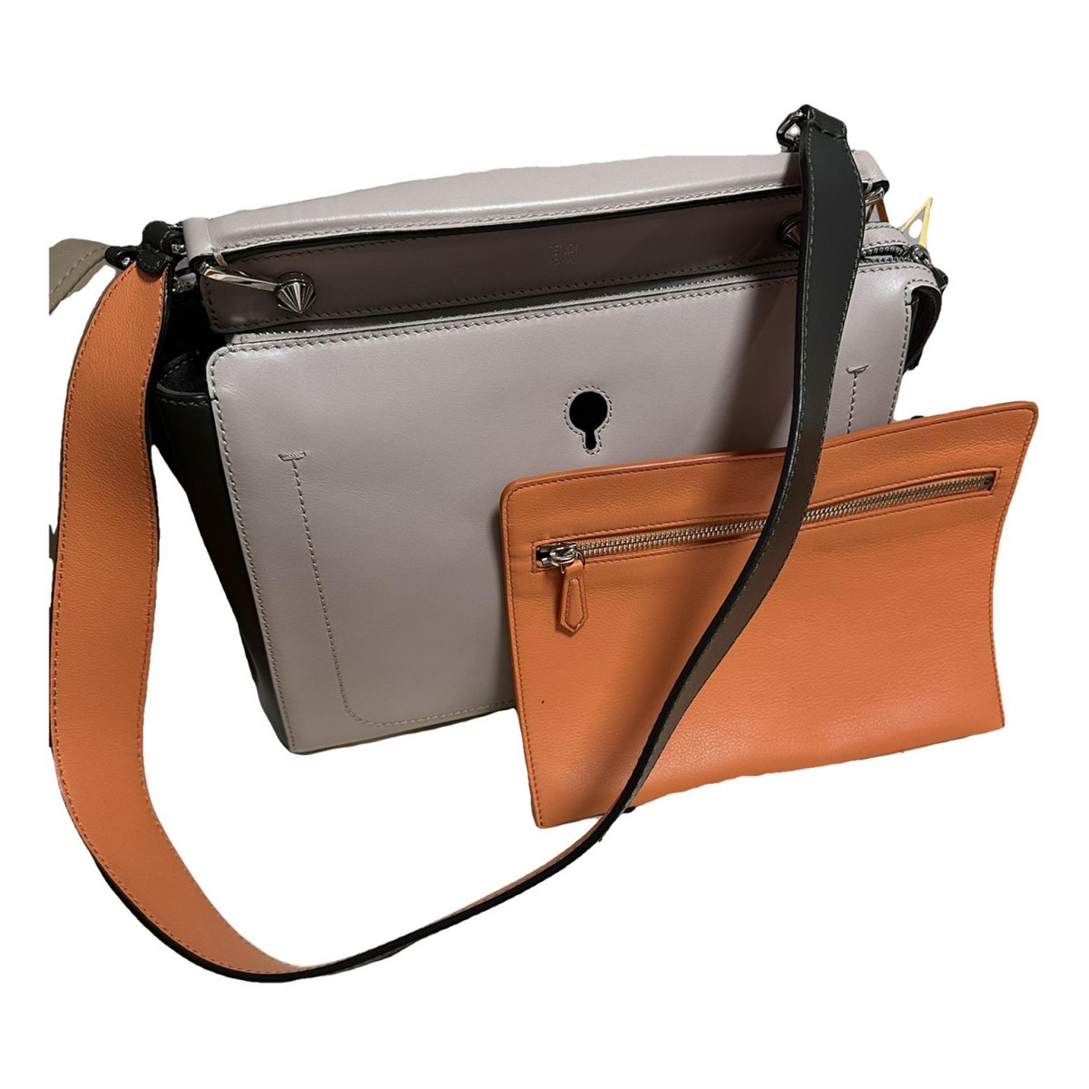 Runaway leather handbag