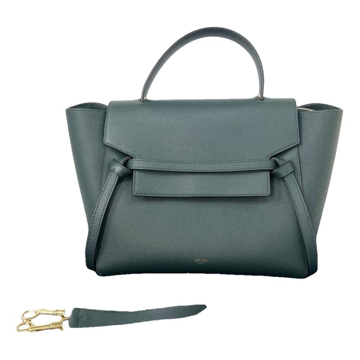 Belt leather handbag