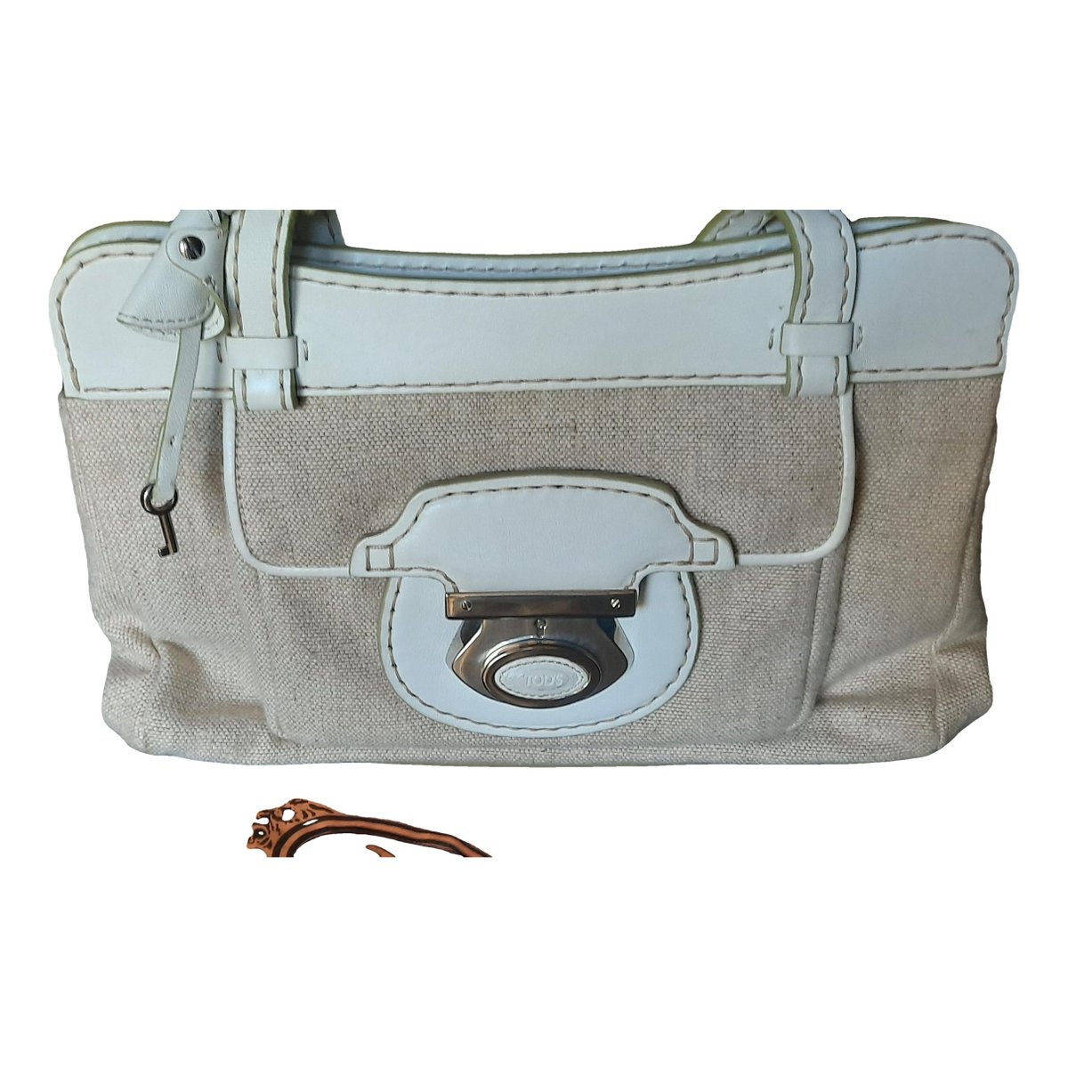Wave leather handbag